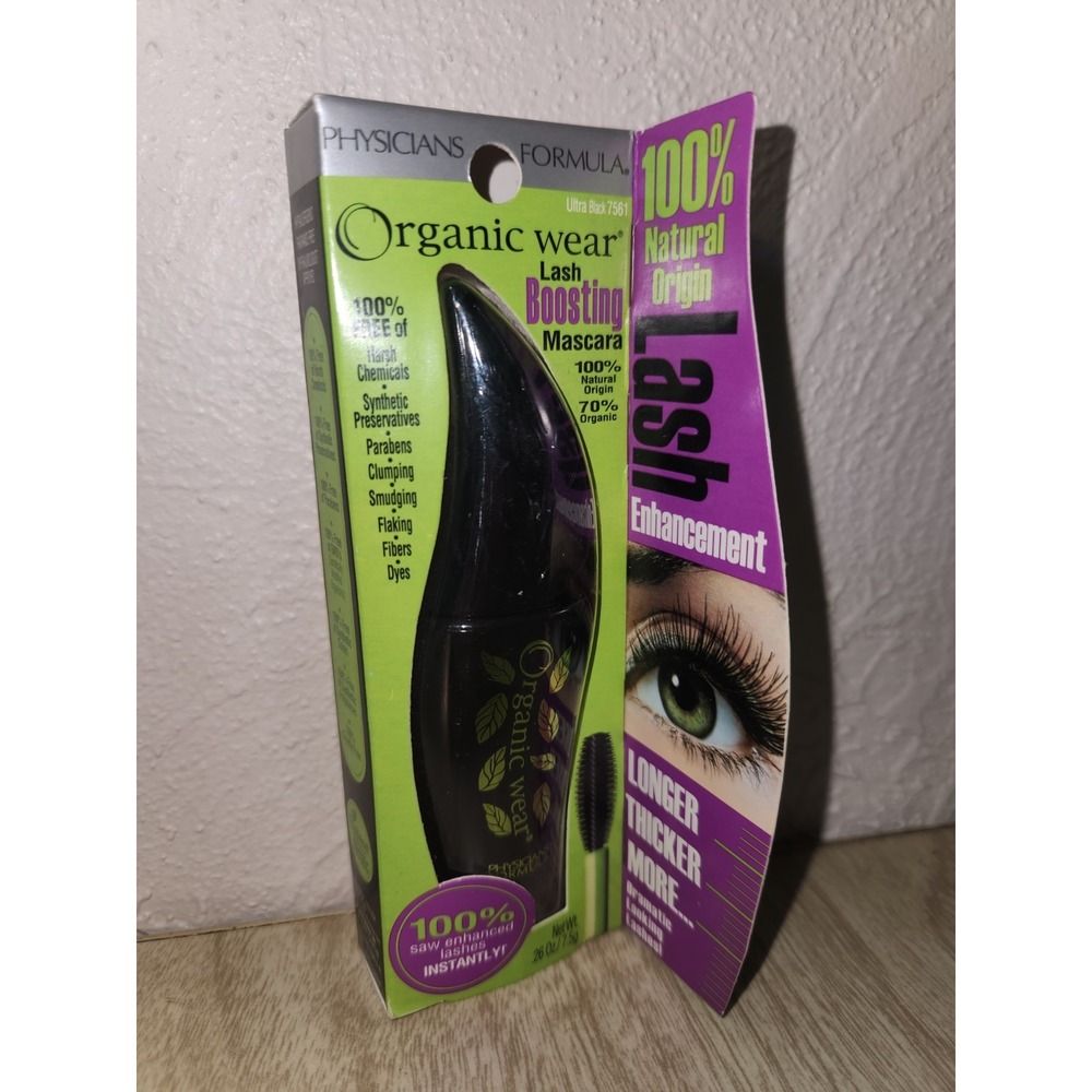 Physicians Formula Organic Wear Lash Boosting Mascara, #7561 Ultra Black
